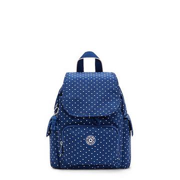 Kipling City Pack Mini Printed Backpack Rugzak Blauw | BE 2022RV